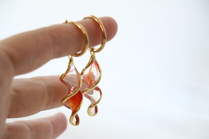 Ribbon Earrings - a Art Design Artowrk by NERO