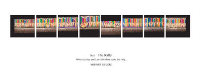 THE RALLY / Where the Justice and Laws keep silent starts the show off. - a Paint Artowrk by MG