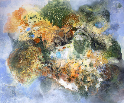 Cluster Island II - a Paint Artowrk by Nikola Alipiev