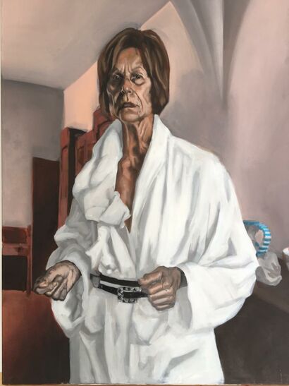 The white bathrobe - a Paint Artowrk by Cristian Dell\'Atti 