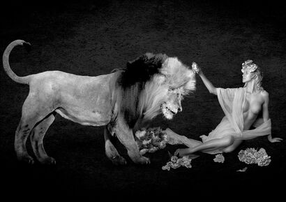 Thalia adornes the Nemean Lion - a Photographic Art Artowrk by Paal Anand