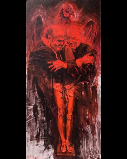 El virrey y el cardenal - a Paint Artowrk by Antonio Castañeda