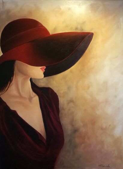 THE LADY IN RED - A Paint Artwork by Alipinta