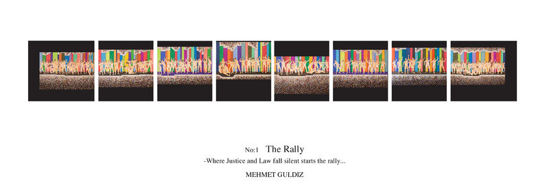 THE RALLY / Where the Justice and Laws keep silent starts the show off. - a Paint by MG