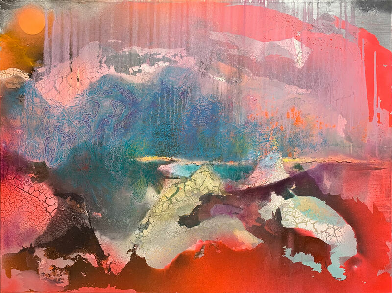 Red Ice - a Paintings by Michael  Sheng