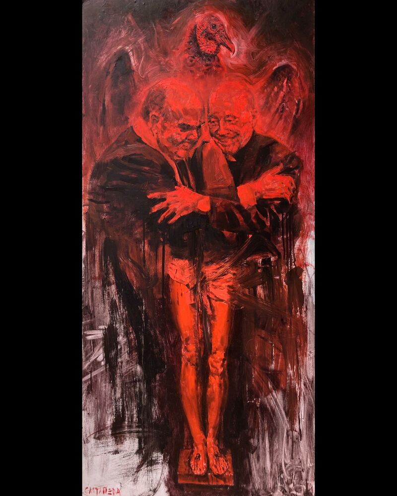 El virrey y el cardenal - a Paintings by Antonio Castañeda