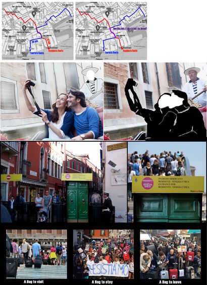 Social Boundaries - Visualizing Venice (serie di quattro fotografie elaborate digitalmente) - A Photographic Art Artwork by Gio Conda