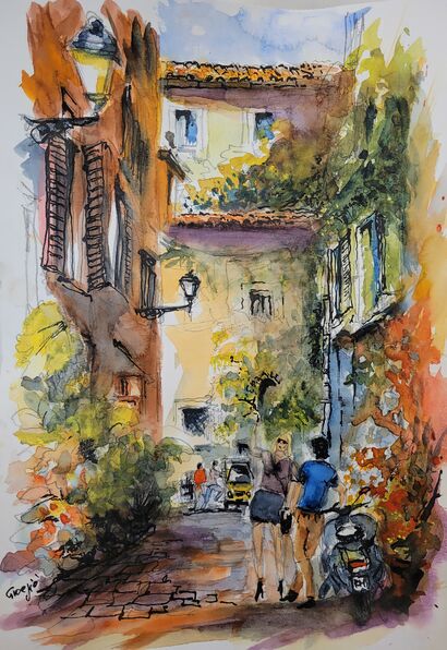 Via di Monserrato, Roma - A Paint Artwork by GIOEGIO