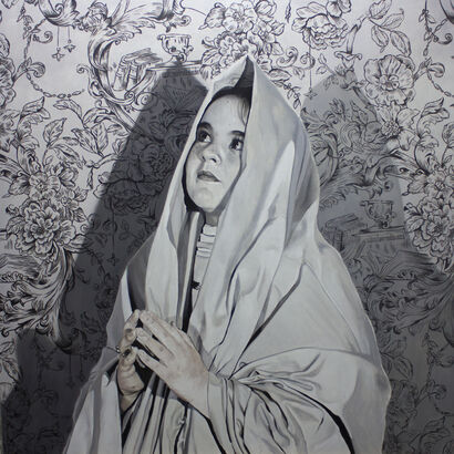Virgen niÃ±a - A Paint Artwork by Pedro Cuadra