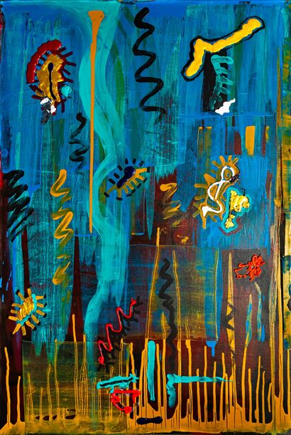 Blue Life II - a Paint Artowrk by Billy Kasberg