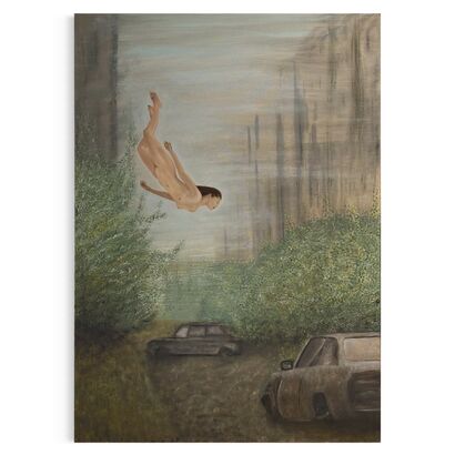 Falling Eve - A Paint Artwork by Adelina Pinzari