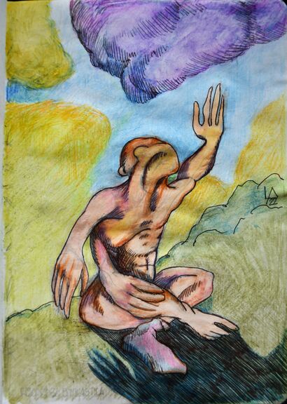 Speech in the Clouds - a Paint Artowrk by Andrea Lanfranchi