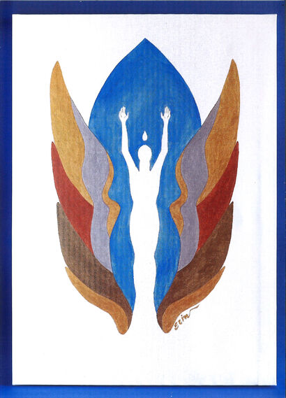 Wings of freedom - a Paint Artowrk by Erin  J.  Olwen