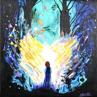 Born for Love – A Message from the Angel - a Paint Artowrk by HsunArt