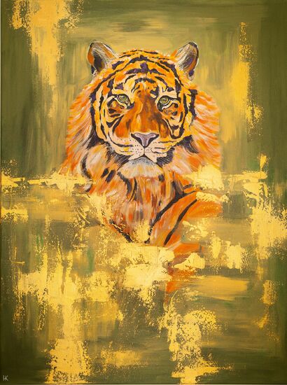 The Tiger Painting - A Paint Artwork by Anastasia Kuznetsova