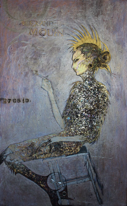 smoker - a Paint Artowrk by Volha Zakharanka