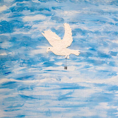 I CAN FLY - BRINGING PEACE - A Paint Artwork by Joël Equagoo