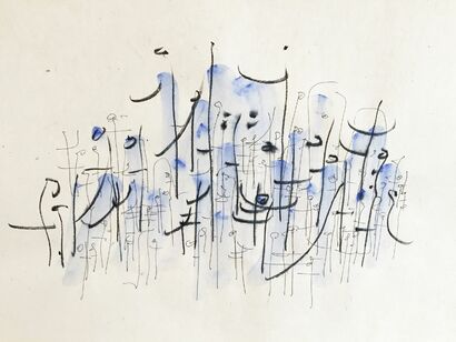 Blue Mountain - a Paint Artowrk by Jeanteur Paul