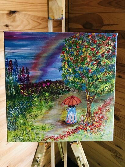 Rain of color  - a Paint Artowrk by nadezda koleda