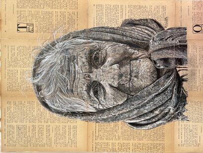 Tania, 80 years old “A life in a gaze” - a Paint Artowrk by Sole