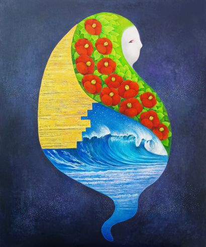 Woman - a Paint Artwork by Tomomi Sato