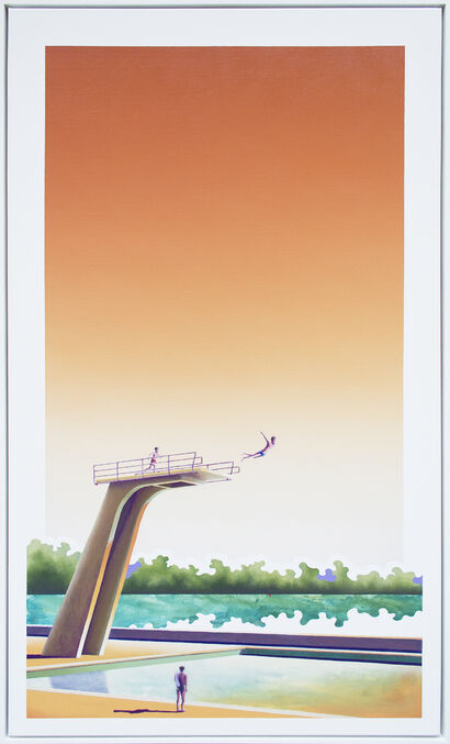 Le grand saut - A Paint Artwork by PFEIFFER LUCAS