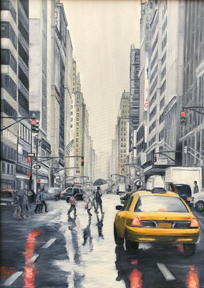 NYC taxi - A Paint Artwork by P.theFo