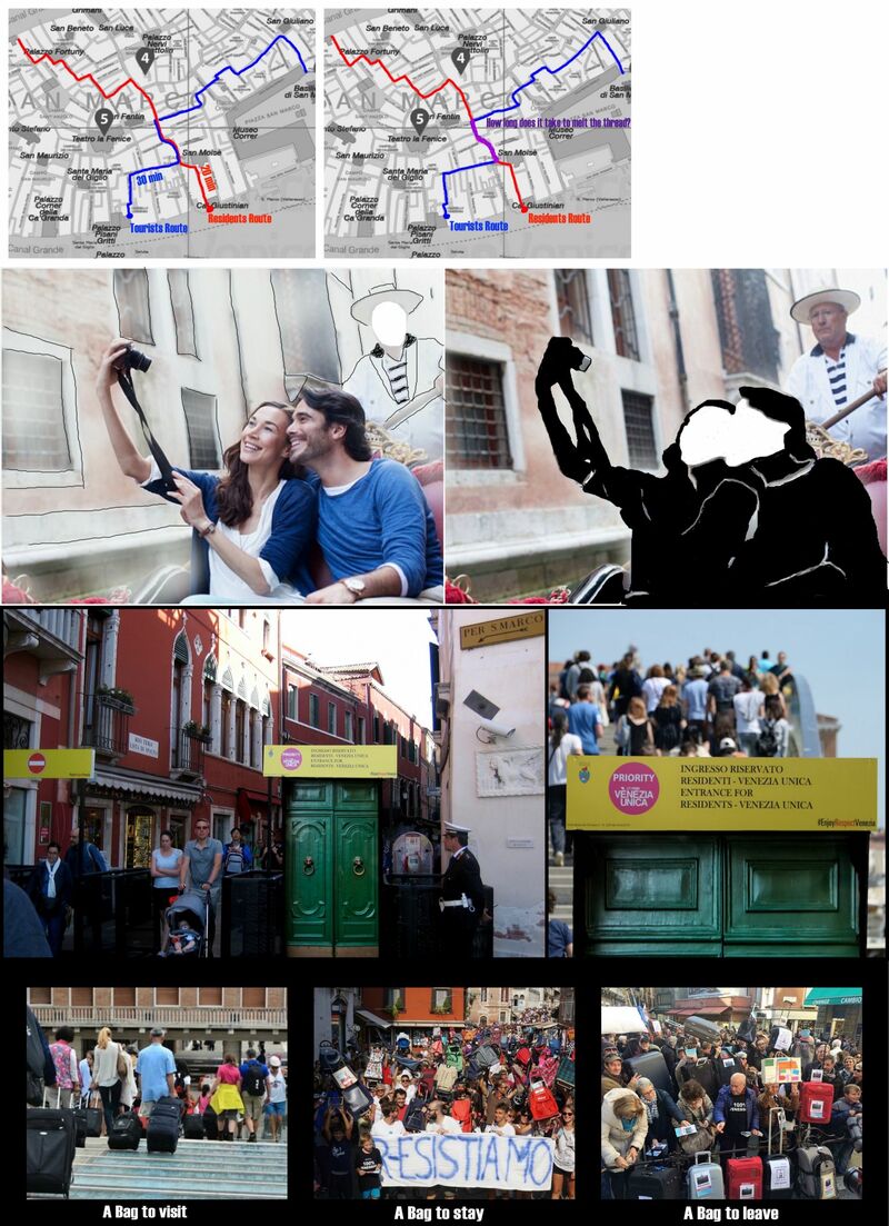 Social Boundaries - Visualizing Venice (serie di quattro fotografie elaborate digitalmente) - a Photographic Art by Gio Conda