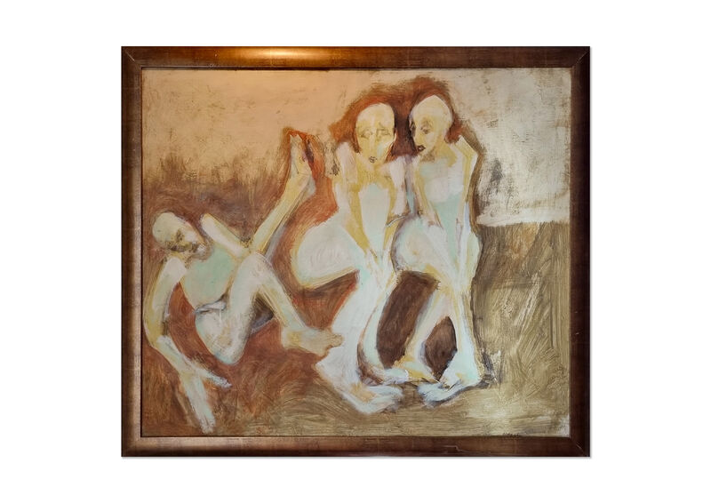 three figures - a Paint by Andrzej Mazur