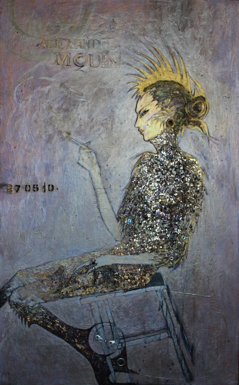smoker - a Paint by Volha Zakharanka