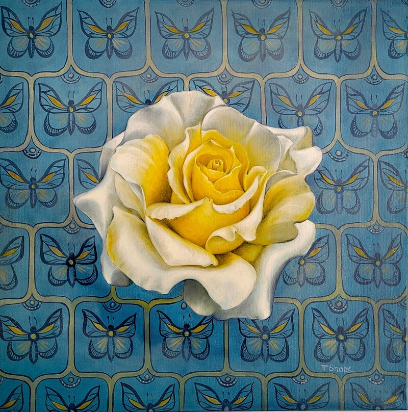 White rose - a Paint by Tanya Shark