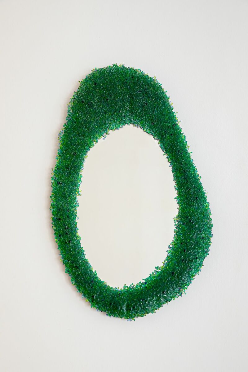 Crumble de verre green mirror - a Art Design by Riccardo Cenedella
