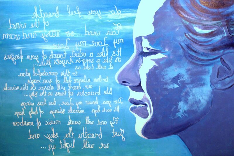 Blue ray soul... - a Paint by Zita Vilutyte