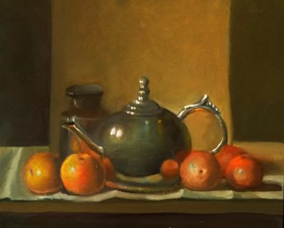 Piel naranja - a Paintings Artwork by Fabián 