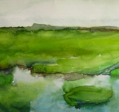 Northern landscape - a Paint Artowrk by Constanza López Schlichting