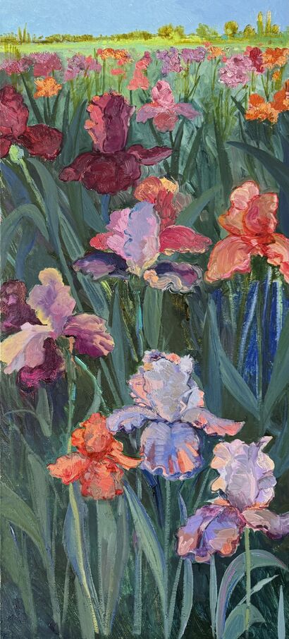 “ Irises “ - a Paint Artowrk by Konul Kazimova