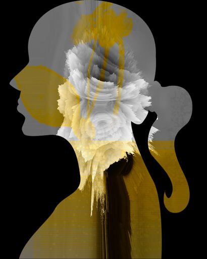 Golden Lady rebirth - a Digital Art Artowrk by giuliabaita_artista 