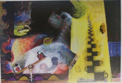 Journey IV - A Paint Artwork by  Rajendra Kumar Krishna
