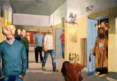 The hallway - A Paint Artwork by Sjoerd  Bras