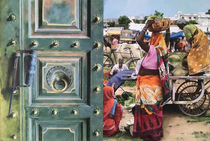 khajuraho - India - A Paint Artwork by Meris Carabetta