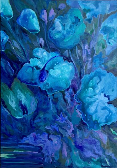 Melody in blue  - a Paint Artowrk by Andre Eva