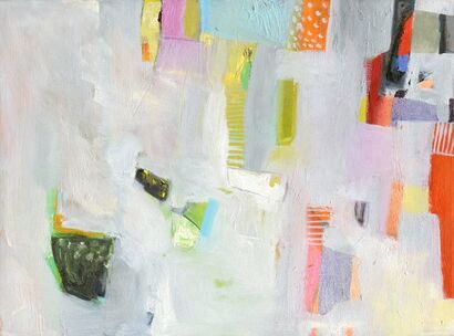 DIMESION OF LIGHT AND DARK - a Paint Artowrk by Rigmor Nygaard