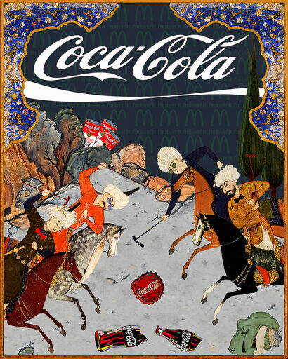 Polo Coca-Cola - A Digital Graphics and Cartoon Artwork by Rabee Baghshani