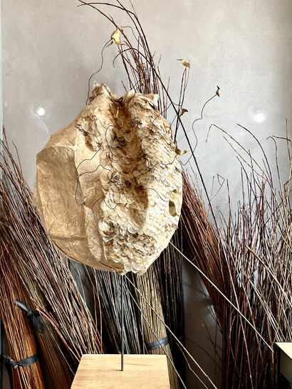 Lune écaillée  - a Sculpture & Installation Artowrk by Lili-Clémence BETHEMONT