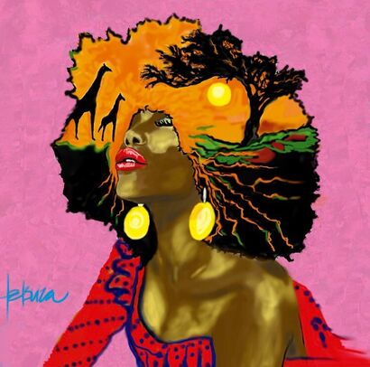 Africa - a Digital Art Artowrk by RosaCBuiza