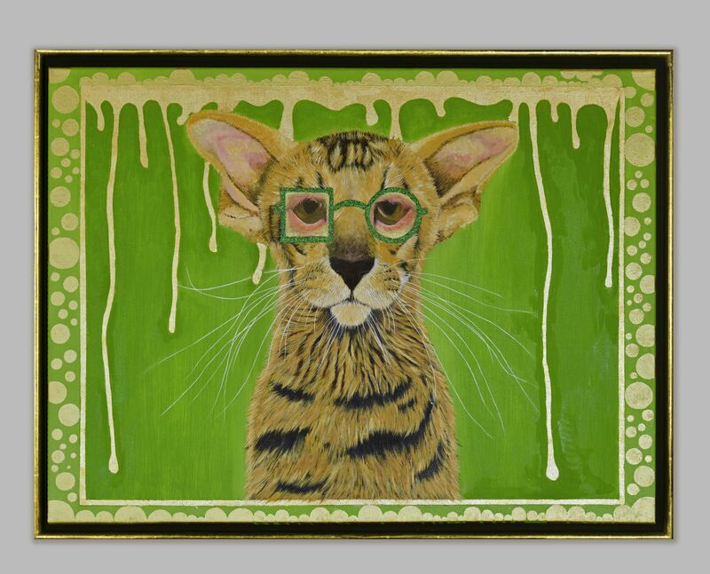 Green Cat - a Art Design by Elena Belous