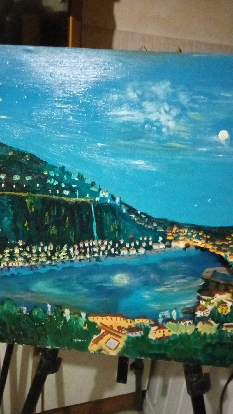 Il lago di Como - a Paint by pasquale timone