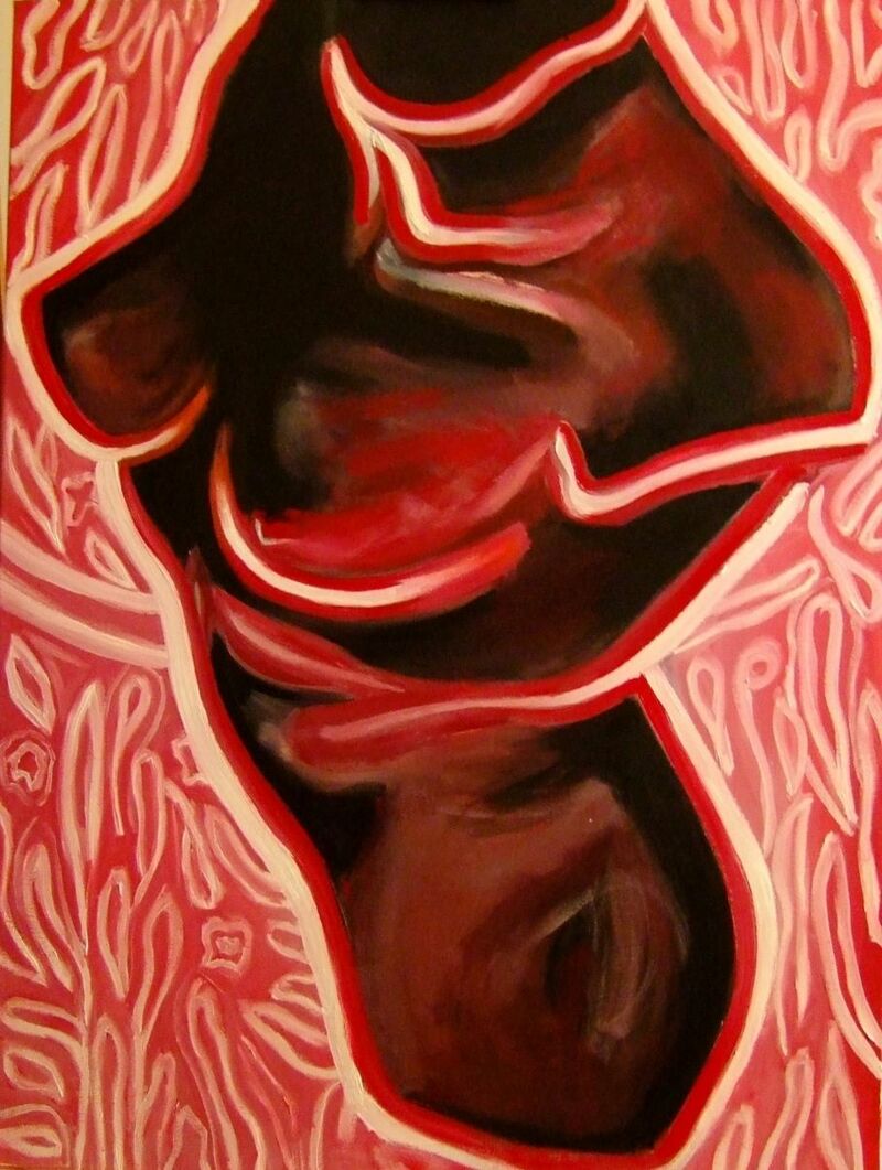Deep red - a Paint by Lenia Chrysikopoulou