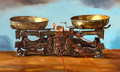 Unstable Balance - A Paint Artwork by WILLIAM MARTINEZ