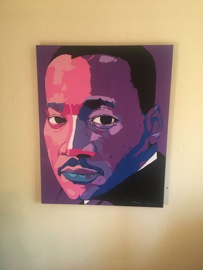 Martin Luther King - A Urban Art Artwork by Rita Hisar